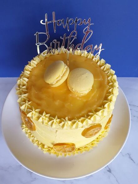lemon-curd birthday cake