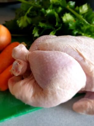 chicken and vegetables for stock