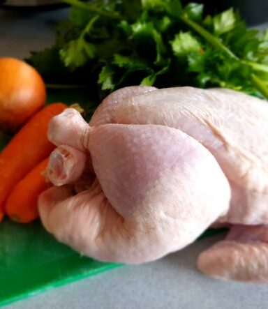 chicken and vegetables for stock